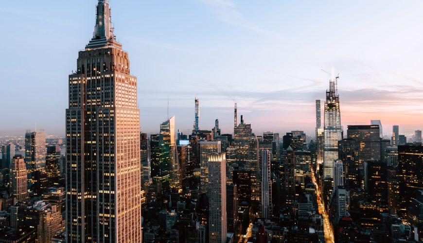 Beautiful view of the Empire States and skyscrapers in New York City, United States by TravelinJava